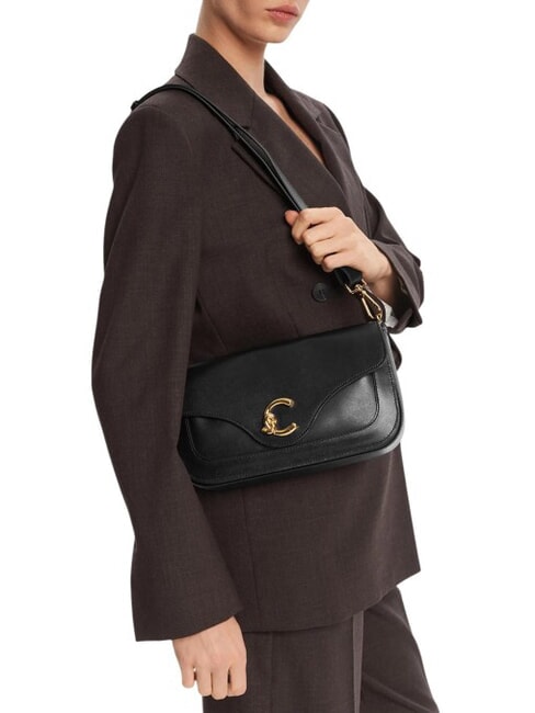 C-ME CALF Bolso de hombro negro - Bolsos Mujer