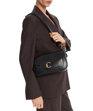 COCCINELLE C-ME CALF Bolso de hombro negro - Bolsos Mujer - 2