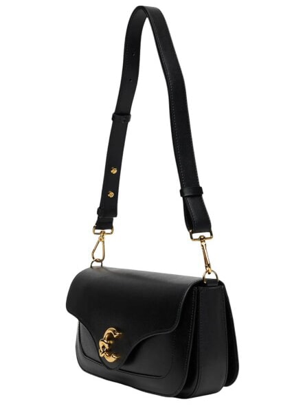 C-ME CALF Bolso de hombro negro - Bolsos Mujer