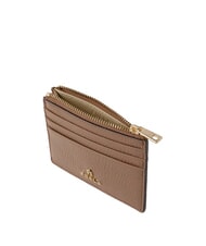 FURLA CAMELIA Tarjetero plano de cuero caramelo - Carteras Mujer - 3