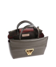 COCCINELLE ARLETTIS Bolso de mano de piel martillada lodo - Bolsos Mujer - 5