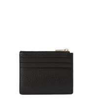 FURLA CAMELIA Tarjetero plano de cuero negro - Carteras Mujer - 2