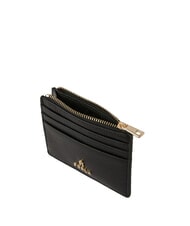 FURLA CAMELIA Tarjetero plano de cuero negro - Carteras Mujer - 3