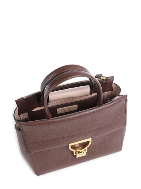 ARLETTIS Bolso de mano de piel martillada baya - Bolsos Mujer