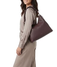 COCCINELLE BOHEME GRANA DOUBLE Bolso bandolera grande de piel baya/rosa de invierno - Bolsos Mujer - 2