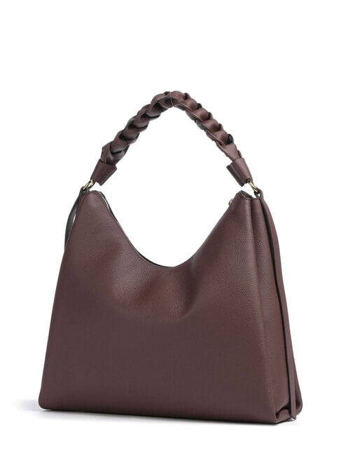 BOHEME GRANA DOUBLE Bolso bandolera grande de piel baya/rosa de invierno - Bolsos Mujer