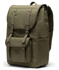 HERSCHEL LITTLE AMERICA MID mochila mediana diamante verde hiedra - Mochilas Escuela & Tiempo Libre - 2