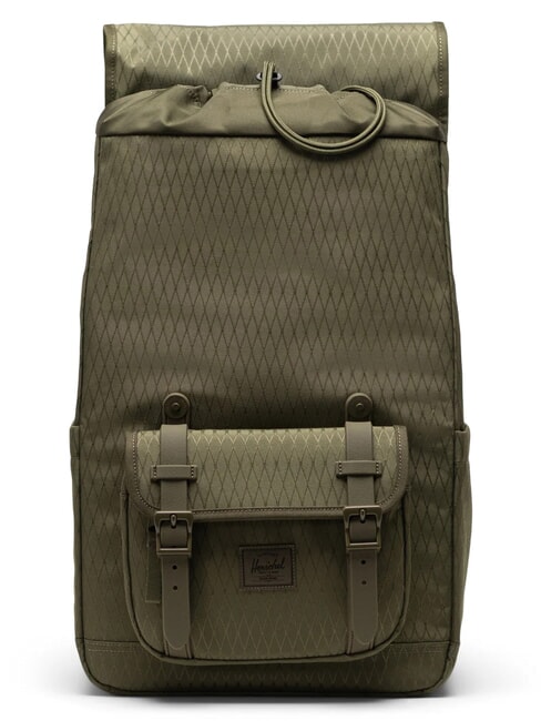 LITTLE AMERICA MID mochila mediana diamante verde hiedra - Mochilas Escuela & Tiempo Libre