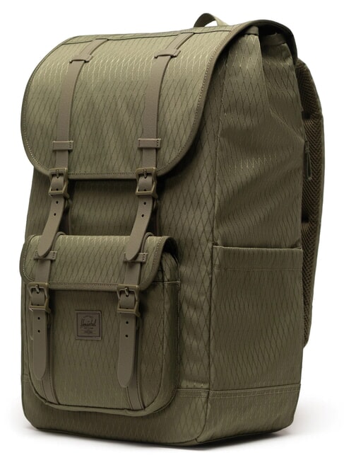 LITTLE AMERICA  Mochila de tama&ntilde;o est&aacute;ndar diamante verde hiedra - Mochilas Escuela & Tiempo Libre