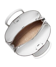 MICHAEL KORS RUTHI Bolso de mano con correa para el hombro, de piel. blanco - Bolsos Mujer - 3