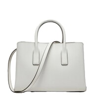 MICHAEL KORS RUTHI Bolso de mano con correa para el hombro, de piel. blanco - Bolsos Mujer - 4