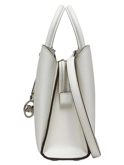 RUTHI Bolso de mano con correa para el hombro, de piel. blanco - Bolsos Mujer