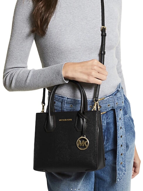 MERCER Bolso de mano con correa para el hombro, de piel. negro - Bolsos Mujer