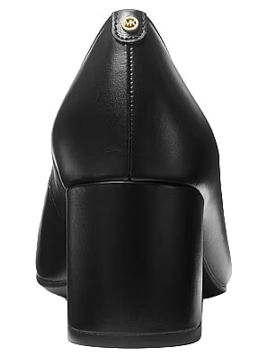 PERLA escote de cuero negro - Zapatos Mujer