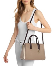 MICHAEL KORS LAILA Bolso de mano con correa para el hombro, de piel. - Bolsos Mujer