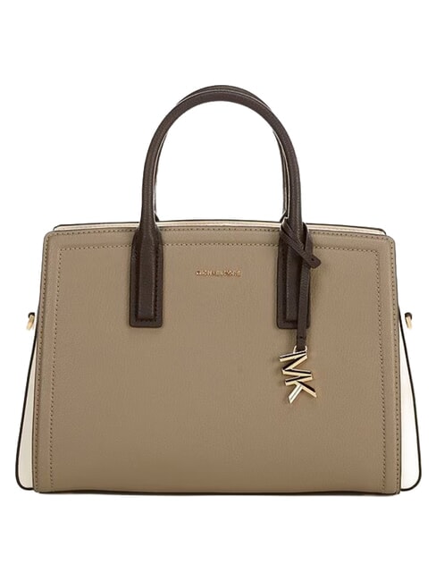 LAILA Bolso de mano con correa para el hombro, de piel. marr&oacute;n - Bolsos Mujer