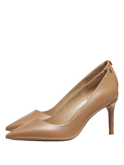 ALINA escote de cuero marr&oacute;n - Zapatos Mujer