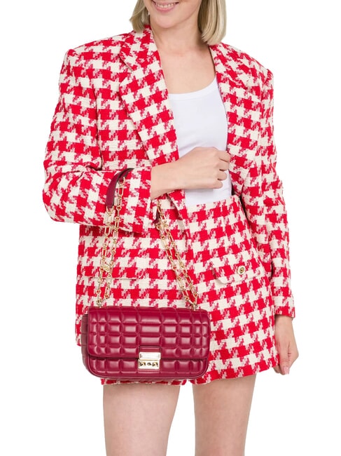 TRIBECA Bolso de hombro de piel rojo - Bolsos Mujer
