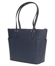 MICHAEL KORS CHARLOTTE Bolso de hombro de piel para compras marina de guerra - Bolsos Mujer - 2
