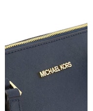 MICHAEL KORS CHARLOTTE Bolso de hombro de piel para compras marina de guerra - Bolsos Mujer - 3