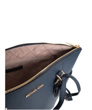 MICHAEL KORS CHARLOTTE Bolso de hombro de piel para compras marina de guerra - Bolsos Mujer - 4