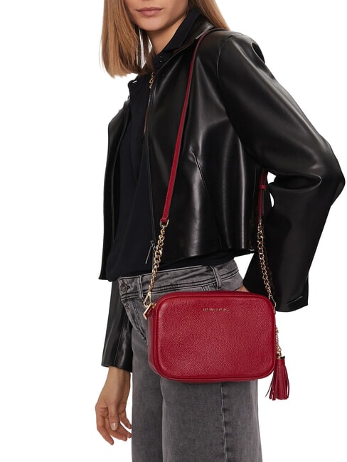 JET SET Mini bolso de hombro, de piel rojo - Bolsos Mujer