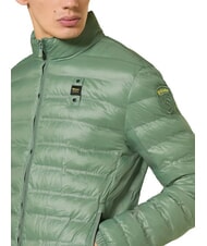 BLAUER SEWALL Chaqueta corta acolchada de plum&oacute;n, cuello alto verde 60f interior gris 995 - Chaquetas de plumas para hombre - 3