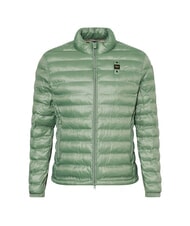 BLAUER SEWALL Chaqueta corta acolchada de plum&oacute;n, cuello alto verde 60f interior gris 995 - Chaquetas de plumas para hombre - 4