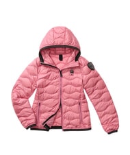 BLAUER CAMELIA Chaqueta corta acolchada de plumas con capucha. rosa 409 - Chaquetas de plumas de mujer - 3
