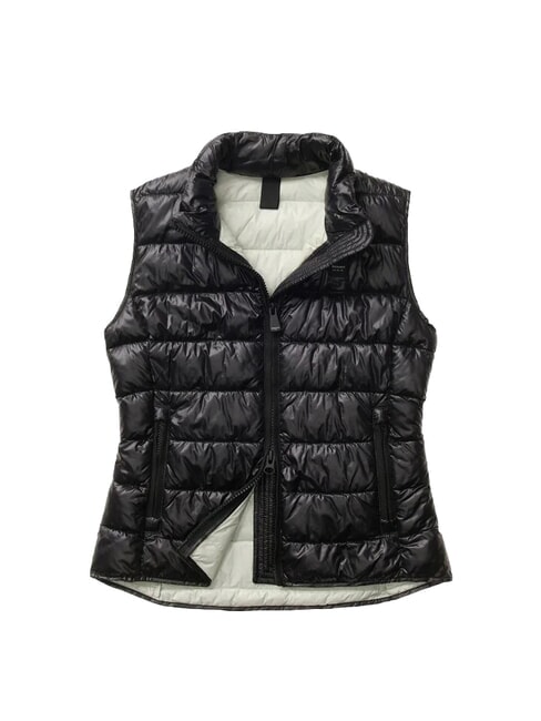 NANCIA Chaqueta de plumas sin mangas Interior negro verde 60i - Chaleco de mujer