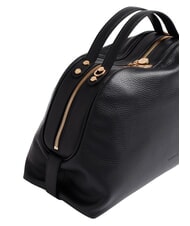 BORBONESE SEXY Bolso de mano con correa para el hombro, de piel. negro - Bolsos Mujer - 3