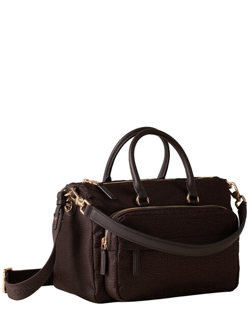 B-CLUB Bolso de mano con correa para el hombro. chocolate - Bolsos Mujer