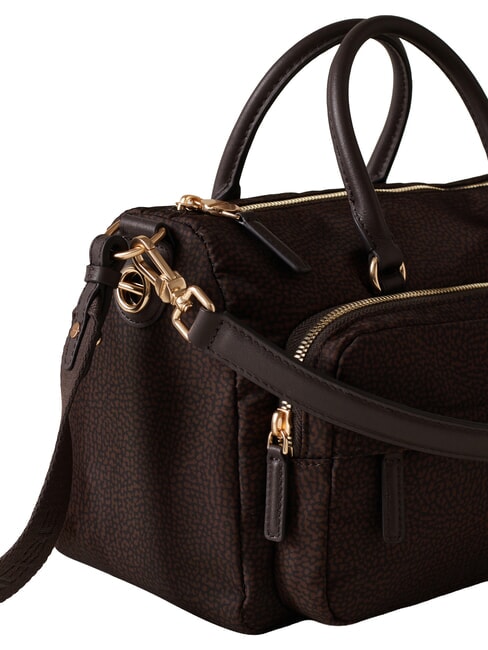 B-CLUB Bolso de mano con correa para el hombro. chocolate - Bolsos Mujer