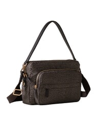 BORBONESE B-CLUB Bolso de hombro con correa para el hombro. alquitr&aacute;n - Bolsos Mujer - 2