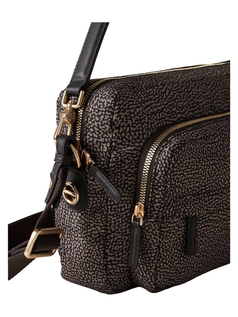 B-CLUB Bolso de hombro con correa para el hombro. alquitr&aacute;n - Bolsos Mujer