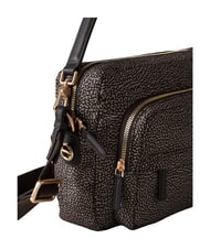 BORBONESE B-CLUB Bolso de hombro con correa para el hombro. alquitr&aacute;n - Bolsos Mujer - 4