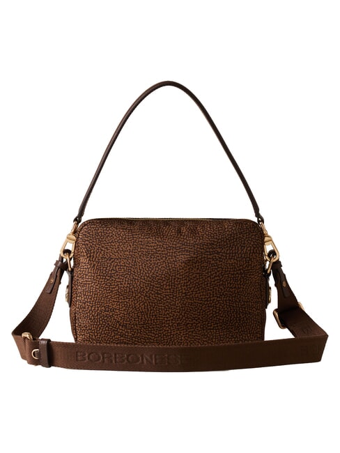 B-CLUB Bolso de hombro con correa para el hombro. casta&ntilde;a - Bolsos Mujer