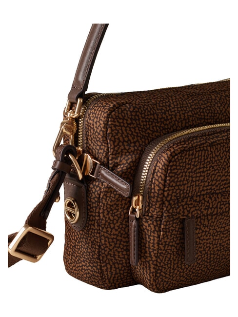 B-CLUB Bolso de hombro con correa para el hombro. casta&ntilde;a - Bolsos Mujer