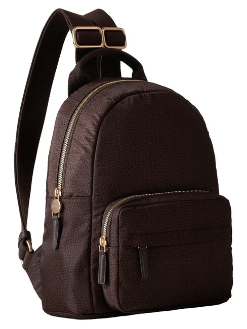 B-CLUB Mochila con bolsillo frontal chocolate - Bolsos Mujer