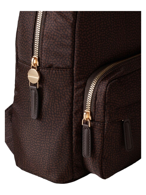 B-CLUB Mochila con bolsillo frontal chocolate - Bolsos Mujer