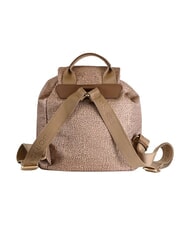 BORBONESE B-CLUB Mochila con bolsillo frontal beiger yegua - Bolsos Mujer - 3