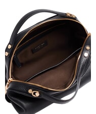BORBONESE SEXY Bolso de mano con correa para el hombro, de piel. negro - Bolsos Mujer - 4