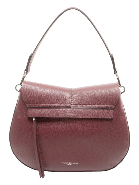 HELENA ROUND Bolso bandolera con correa para el hombro, de piel. rub&iacute; antiguo - Bolsos Mujer