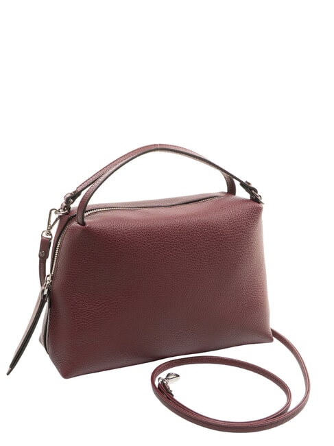 ALIFA Bolso de piel con bandolera rub&iacute; antiguo - Bolsos Mujer