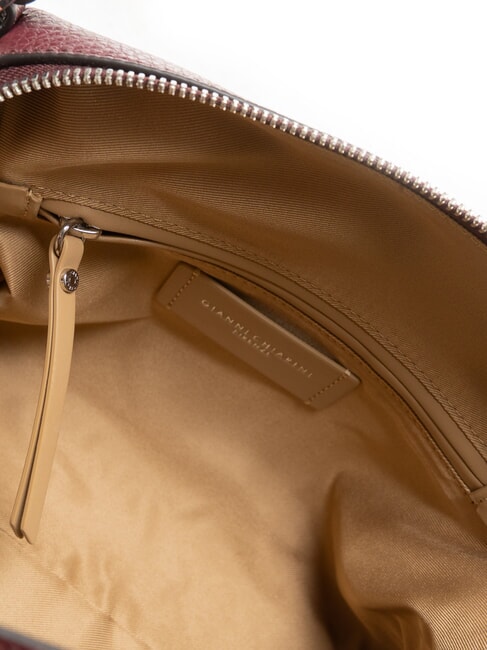 ALIFA Bolso de piel con bandolera rub&iacute; antiguo - Bolsos Mujer