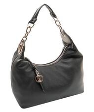 LIUJO FAIZA Bolso de hombro de piel negro/acero - Bolsos Mujer - 2