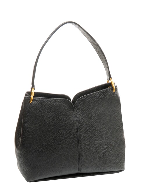 SANDRA Bolso bandolera con correa para el hombro, de piel. negro - Bolsos Mujer