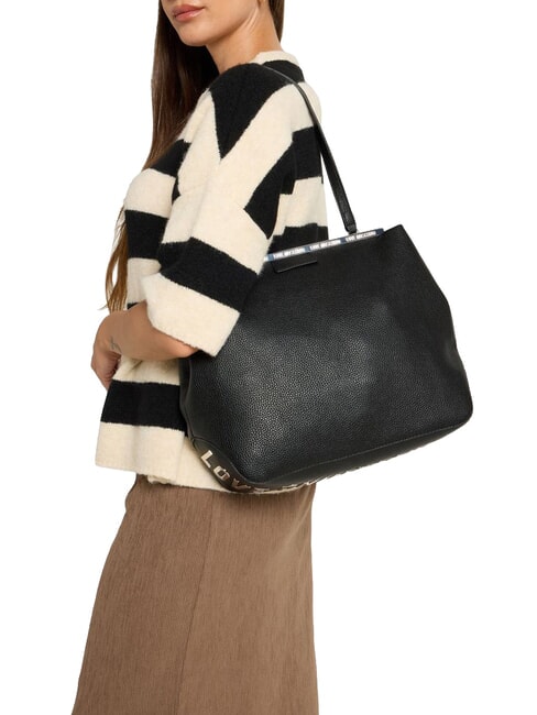 JEWEL CROCO Bolsa de compras, bolso de hombro negro - Bolsos Mujer