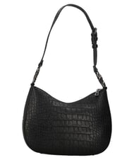 LOVE MOSCHINO JEWEL CROCO Bolso de hombro ajustable negro - Bolsos Mujer - 3