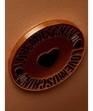 LOVE MOSCHINO SIGNATURE ZIP Bolso de hombro ajustable marr&oacute;n/marr&oacute;n - Bolsos Mujer - 6